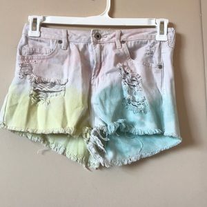 tie-die shorts